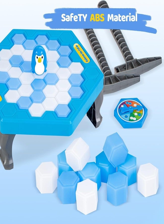 LAALIYA Penguin Ice Breaker Game for Kids - Don’t Let The Penguin Fall Tabletop Strategy | Hammer Ice Block Break Puzzle Toy for 2 Players | Fun Family Party Game Ages 5+ - Image 2